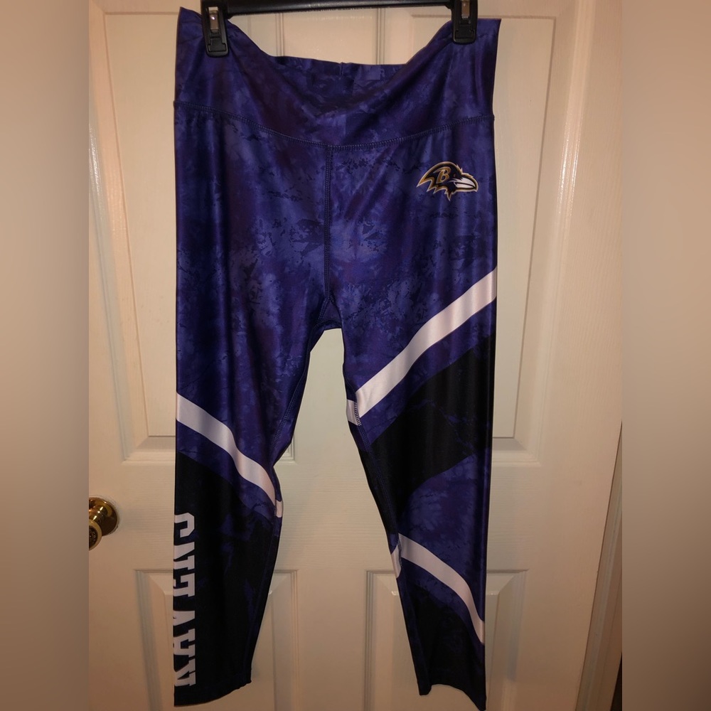 Raven Football NFL Apparel Sleepwear Leggings‎ Sz XL. Like New